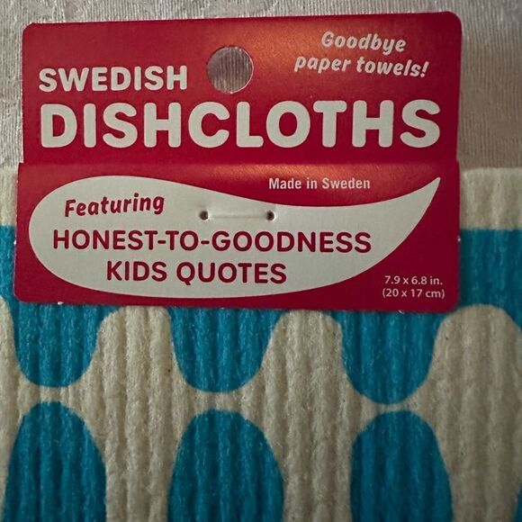 Blue Q Swedish Dish Cloth Quirky Fun Practical Child Inspired - Picture 6 of 6